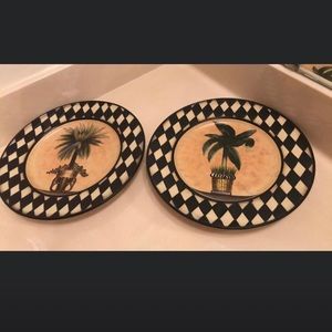 Home Interior decorative plate tropical